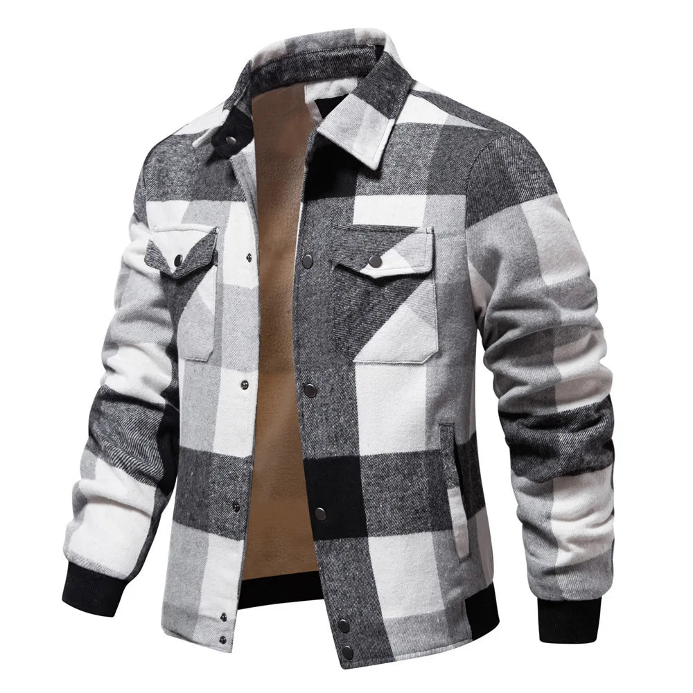 James - Men Plaid Flannel Jacket