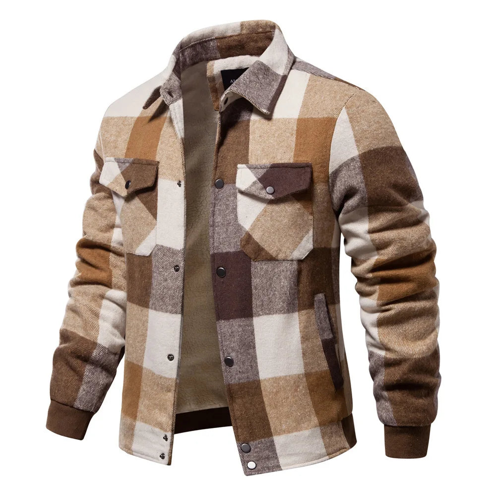 James - Men Plaid Flannel Jacket