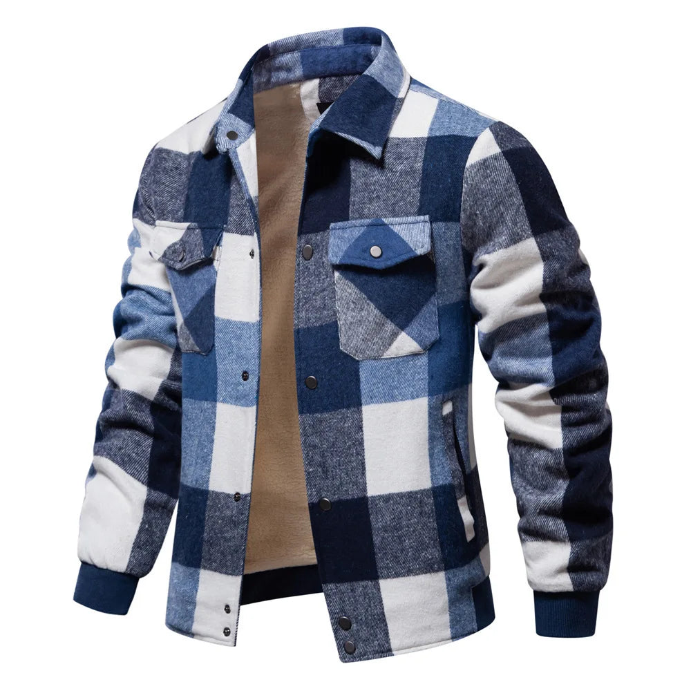 James - Men Plaid Flannel Jacket